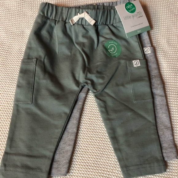 Carter's Other - NWT LITTLE PLANET Carter's Organic Joggers Two Pack 6 month Baby Boy Unisex Girl
